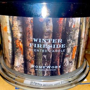 “WINTER FIRESIDE” HOMEWORX BY HARRY SLATKIN CANDLE NEW